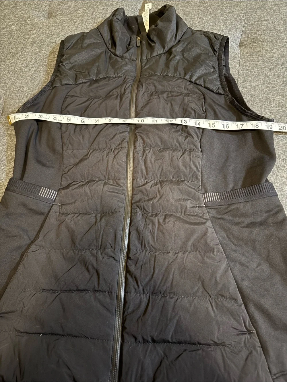 lululemon athletica Black Quilted Hybrid Vest
